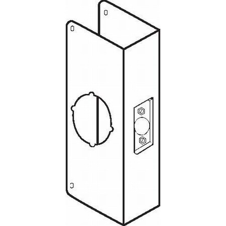 Don-Jo Classic Wrap Around for Thick Doors with 2-3/8" Backset and 2-1/2" Door CW212CS